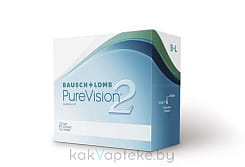 Линзы контактные мягкие: линзы Bausch+Lomb PureVision 2 (balafilcon A) r8,6/d
