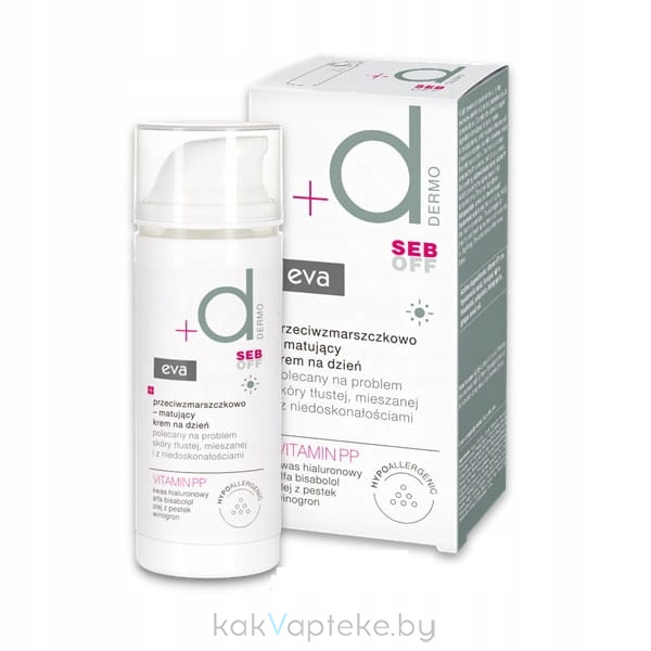 EVA DERMA Seb OFF Матирующий дневной крем для лица 50 мл