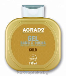 AGRADO Гель для ванны и душа Gold / Gold Bath & Shower Gel, 750мл