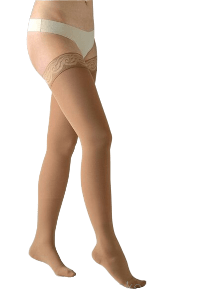 Чулки бедренные антиварикозные AVICENUM/АВИЦЕНУМ PHLEBO 70 (кружево, закрытый носок), р-р M  цвет 8030