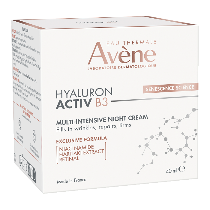 AVENE HYALURON ACTIV B3 Интенсивный регенерирующий ночной крем 40 мл