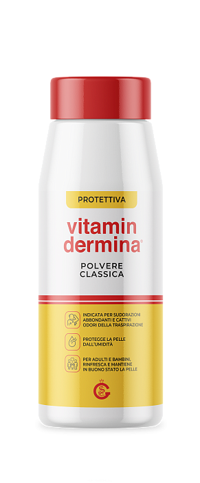 VITAMINDERMINA Тальк защитный, дезодорирующий, освежающий для детей и взрослых 100 г