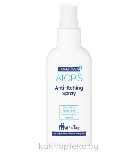 Novaclear Atopis спрей для кожи склонной к раздражению для детей и взрослых, 100 мл