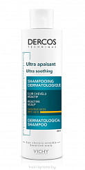 Vichy Dercos Technique Интенсивный шампунь-уход Успокаивающий для чувствительной кожи головы для сухих волос , 200 мл