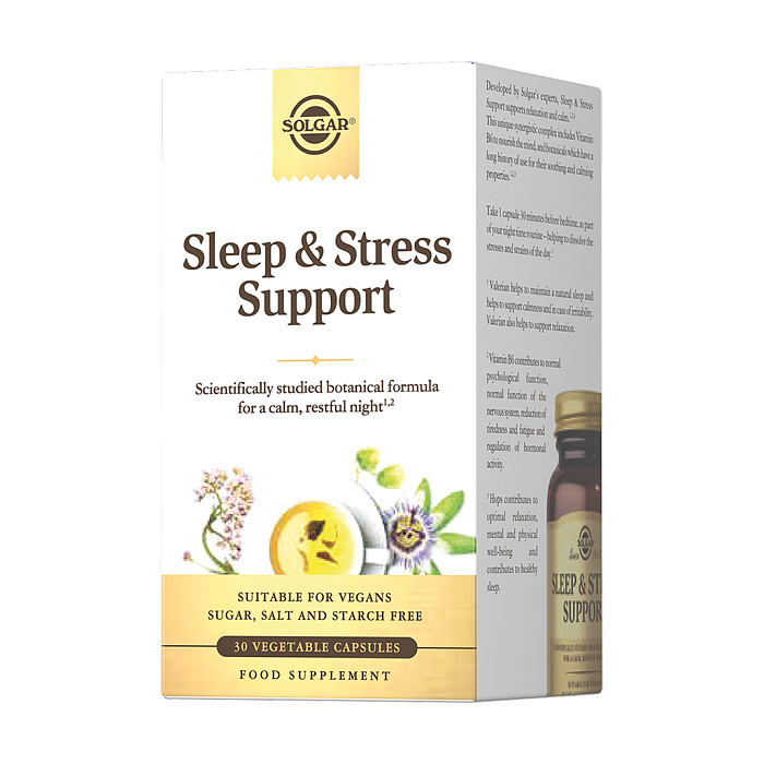 Solgar Сон и ночной стресс-контроль, БАД капсулы №30