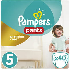 PAMPERS Premium Care Pants Детские одноразовые подгузники-трусики для м и д Junior (12-18 кг), 40 шт