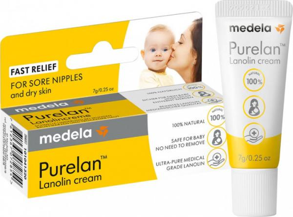 Medela Purelan™ Ланолиновый крем (средство для гигиенического ухода за сосками кормящих матерей и косметического ухода за кожей), 7 гр