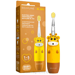 Revyline RL 025 Детская зубная щетка электрическая звуковая (желтая 6110 жираф)