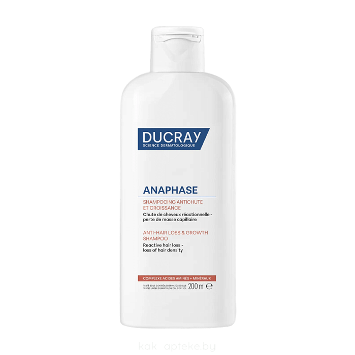 DUCRAY ANAPHASE Шампунь для роста волос, замедляющий выпадение 200 мл