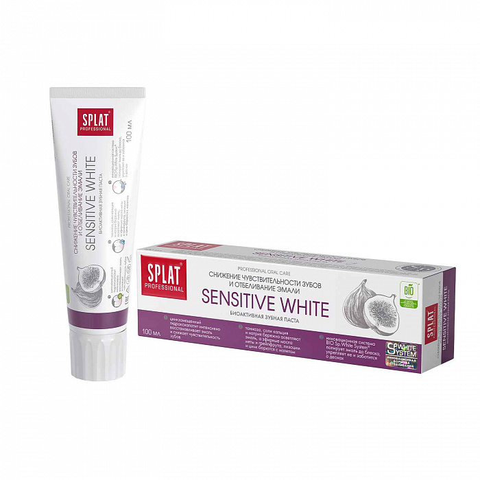 SPLAT Professional Зубная паста SENSITIVE WHITE (СЕНСЕТИВ ОТБЕЛИВАНИЕ) 100 мл