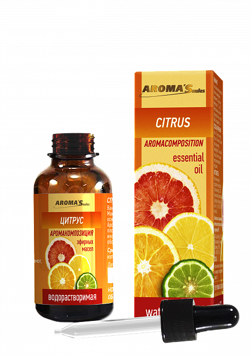 AROMA’Saules Аромакомпозиция эфирных масел водорастворимая "Цитрус",30 мл