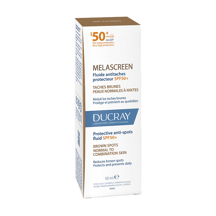 DUCRAY MELASCREEN Защитный флюид против пигментации SPF50+ (для осветления кожи) 50 мл