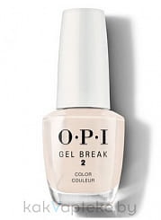 OPI GEL BREAK Color Покрытие для ногтей, тон Barely Beige (NTR05), 15мл