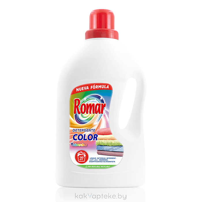 ROMAR Концентрированный гель для стирки цветного белья, 2л