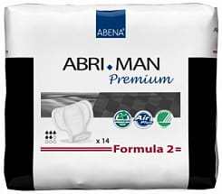 Abena Abri-Man Premium Прокладки одноразовые для взрослых (для мужчин) Formula 2, 14 шт