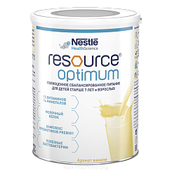 Resource® Optimum Специализированный пищевой продукт диетического профилактического питания для детей старше 7 лет и взрослых, 400 г