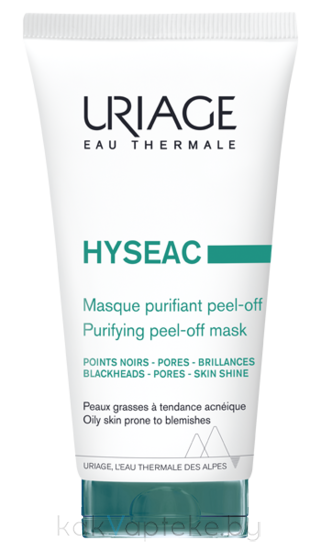 Uriage Очищающая маска для лица HYSEAC MASQUE PURIFIANT PEEL-OFF, 50 мл