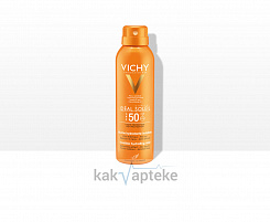 VICHY Ideal Soleil Спрей-вуаль освеж. для лица SPF50 (солнцезащитный), 75мл