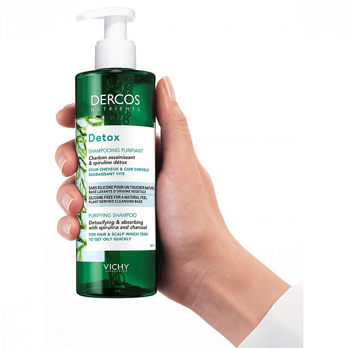 VICHY DERCOS NUTRIENTS Шампунь глубоко очищающий "Detox", 250 мл