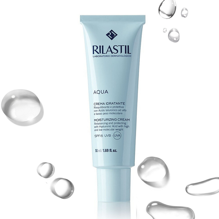 Rilastil AQUA Увлажняющий защитный крем SPF 15, 50 мл