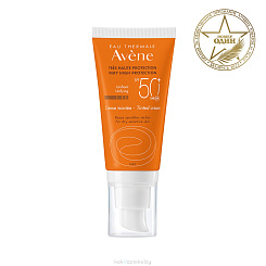 AVENE Солнцезащитный тонирующий крем SPF 50+ 50 мл