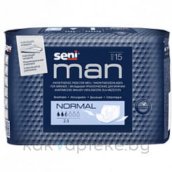 SENI MAN Normal  Вкладыши урологические для мужчин, 15 шт