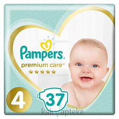 PAMPERS Premium Care Детские одноразовые подгузники Maxi (9-14 кг), 37 шт