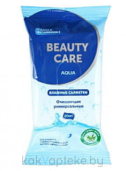BC Beauty Care Салфетки влажные универсальные очищающие c экстрактом Алоэ и витамином Е 20шт
