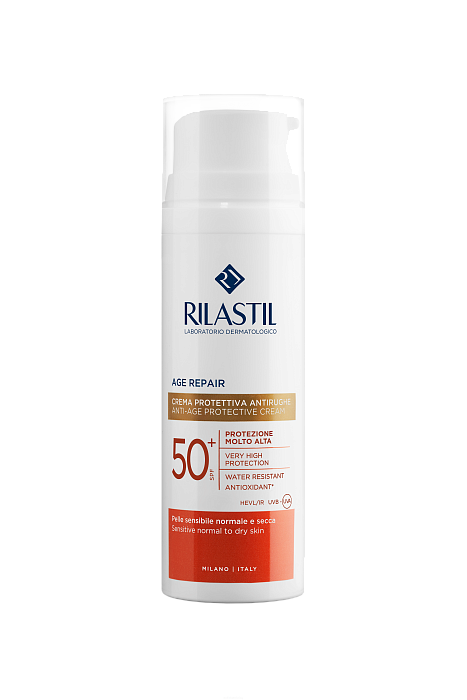 Rilastil AGE REPAIR Солнцезащитный крем против морщин, с тонирующим эффектом SPF 50+ 50 мл