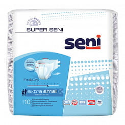 Super Seni extra small Подгузники дышащие для взрослых 10 шт
