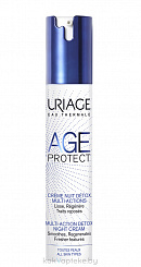 Uriage Крем-детокс д/лица AGE PROTECT CREME NUIT DETOX MULTI-ACTIONS многофункц. ночной, 40 мл