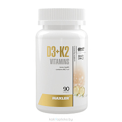 MAXLER БАД «Д3+К2» капсулы №90