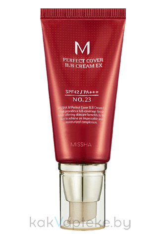 MISSHA BB-крем M Perfect Cover BB Cream EX SPF42/PA+++ No.23 (Natural Beige), 50мл