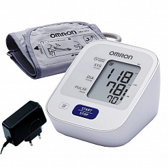 Тонометр OMRON, модель M2 Basic (HEM-7121-ARU) (с адаптером)