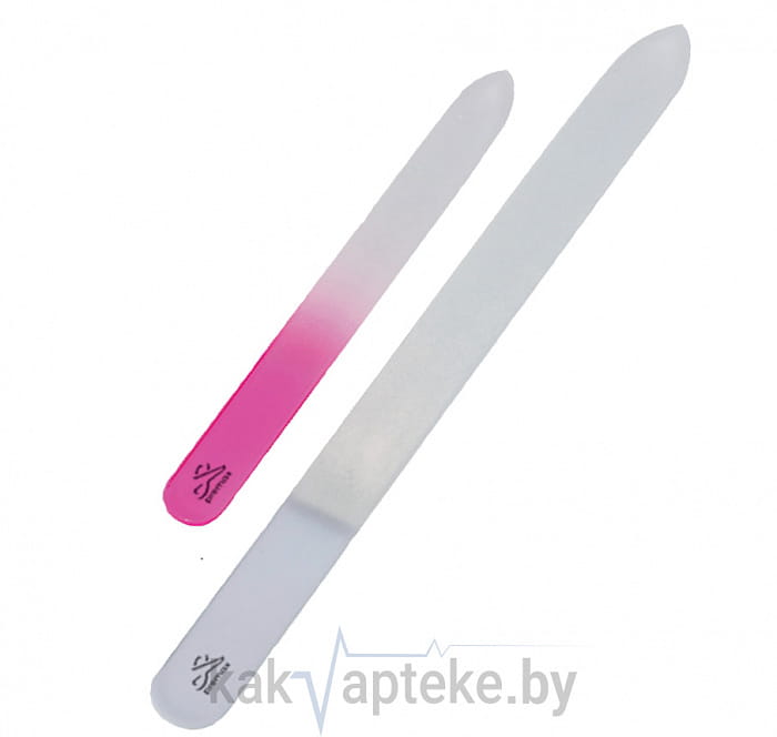 Optima Line Пилка для ногтей  стеклянная двухсторонняя 9 см/3,5''
