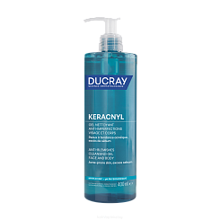 DUCRAY KERACNYL CLEANSING GEL Очищающий пенящийся гель для лица и тела (для детей и взрослых) 400 мл