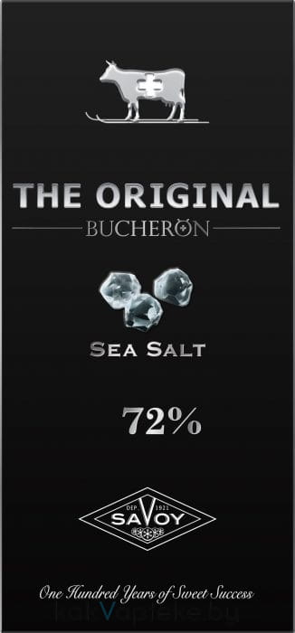 BUCHERON THE ORIGINAL Горький шоколад с морской солью (в картонном боксе) 90г