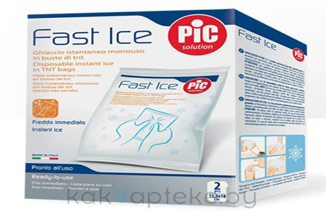 Быстрый лед PIC Solution, 2 одноразовых пакета 13,5х18 см