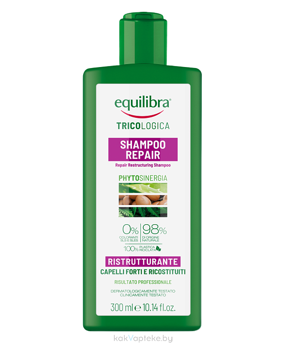 EQUILIBRA Tricologica Восстанавливающий шампунь 300 мл