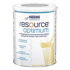 Resource® Optimum Специализированный пищевой продукт для диетического профилактического питания для детей старше 7 лет и взрослых, 400 г