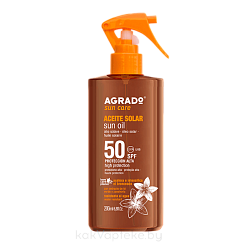 AGRADO Солнцезащитное масло для загара SPF50 / Sun Oil SPF 50, 200 мл