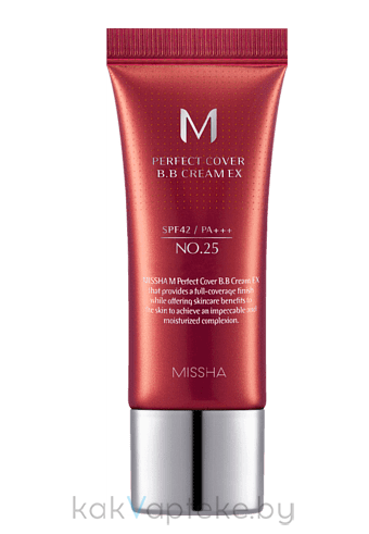 MISSHA BB-крем M Perfect Cover BB Cream EX SPF42/PA+++ No.25 (Warm Beige), 20мл