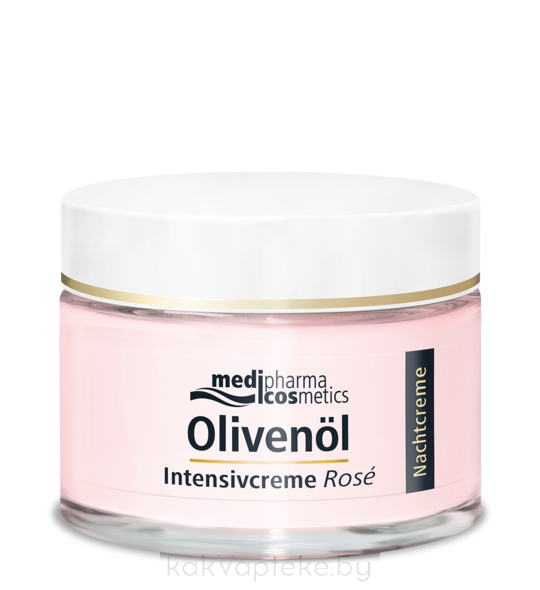 Olivenol Medipharma Cosmetics Крем для лица интенсив Роза  ночной 50 мл