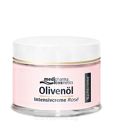 Olivenol Medipharma Cosmetics Крем для лица интенсив Роза  ночной 50 мл