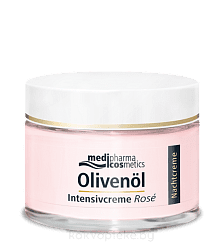 Olivenol Medipharma Cosmetics Крем для лица интенсив Роза  ночной 50 мл