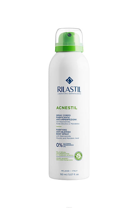 Rilastil Acnestil Очищающий спрей-лосьон для тела для проблемной кожи 150 мл