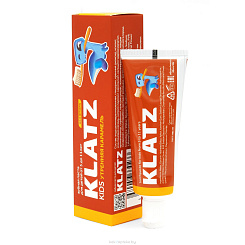 KLATZ Зубная паста для детей KIDS Утренняя карамель (без фтора) 48 мл