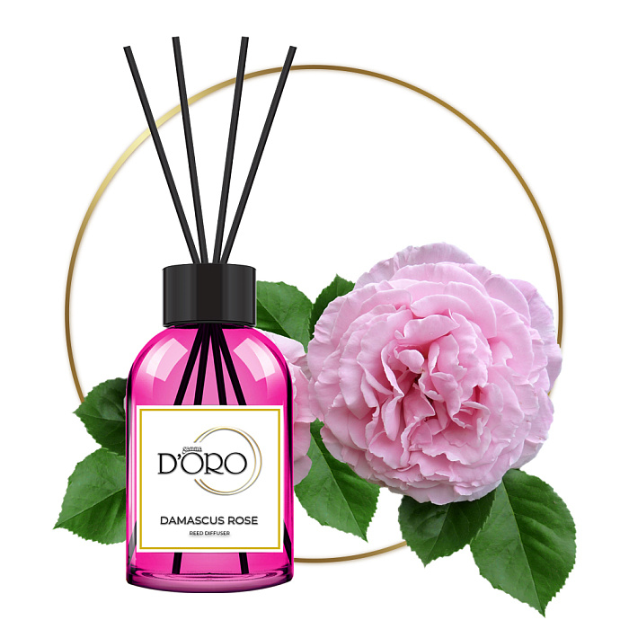 Gamma D'ORO Аромадиффузор для дома Дамасская роза 100 мл DAMASCUS ROSE