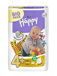 Bella Baby Happy maxi plus Подгузники гигиенические для детей 62 шт
