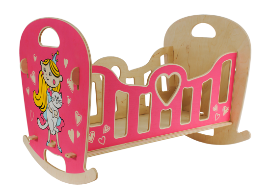 Woody Игрушка деревянная   "Кроватка-качалка"